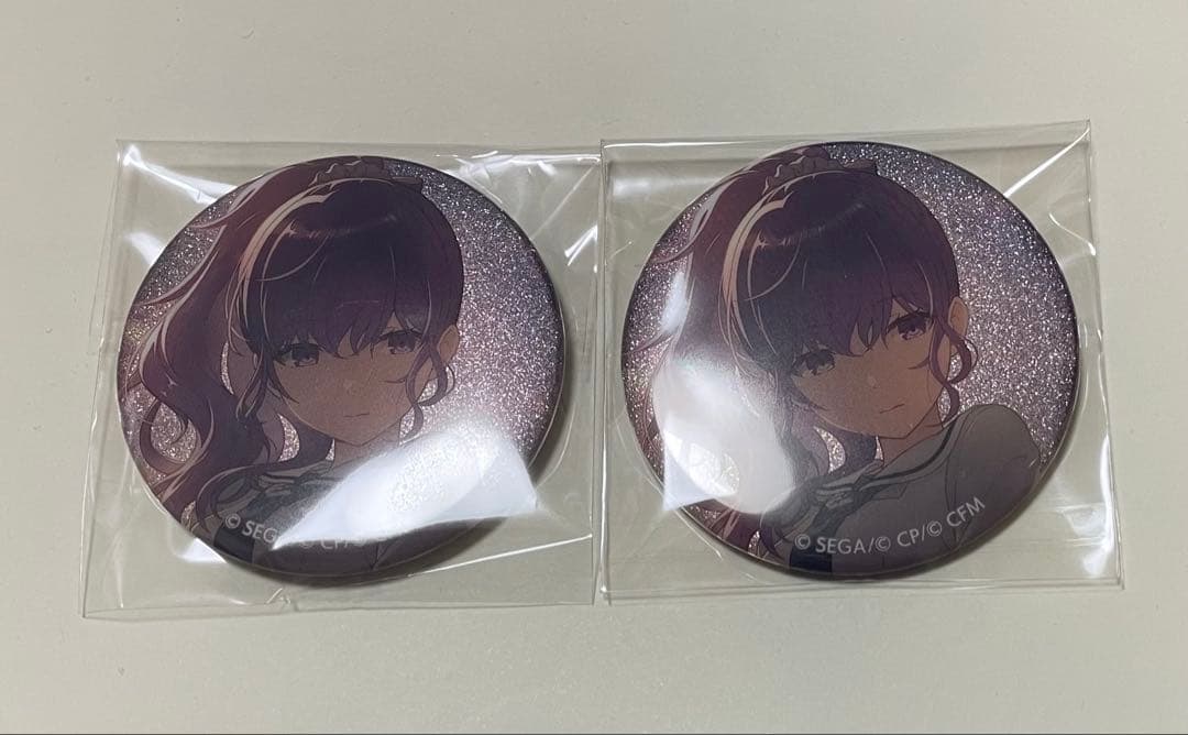 朝比奈まふゆ プロセカ グリッター缶バッジ グリ缶 2点セット 38b