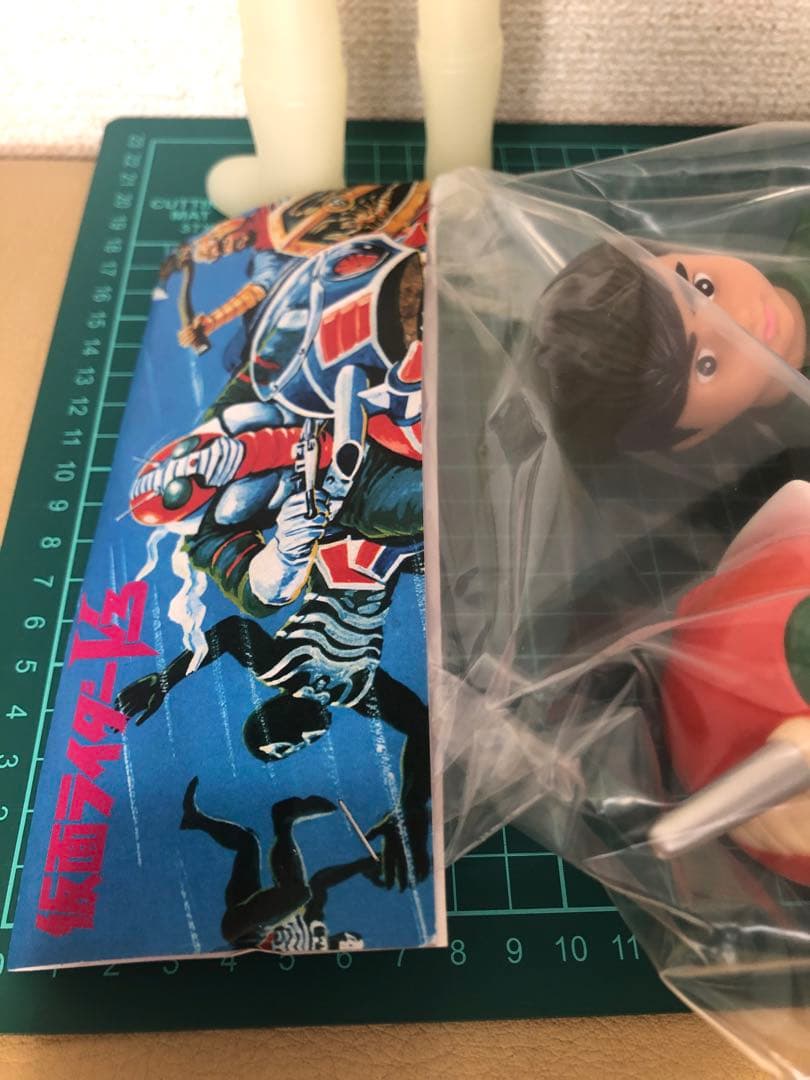 面取れ★仮面ライダーV3★2体セット★蓄光版　石森プロ　ポピーJAPAN