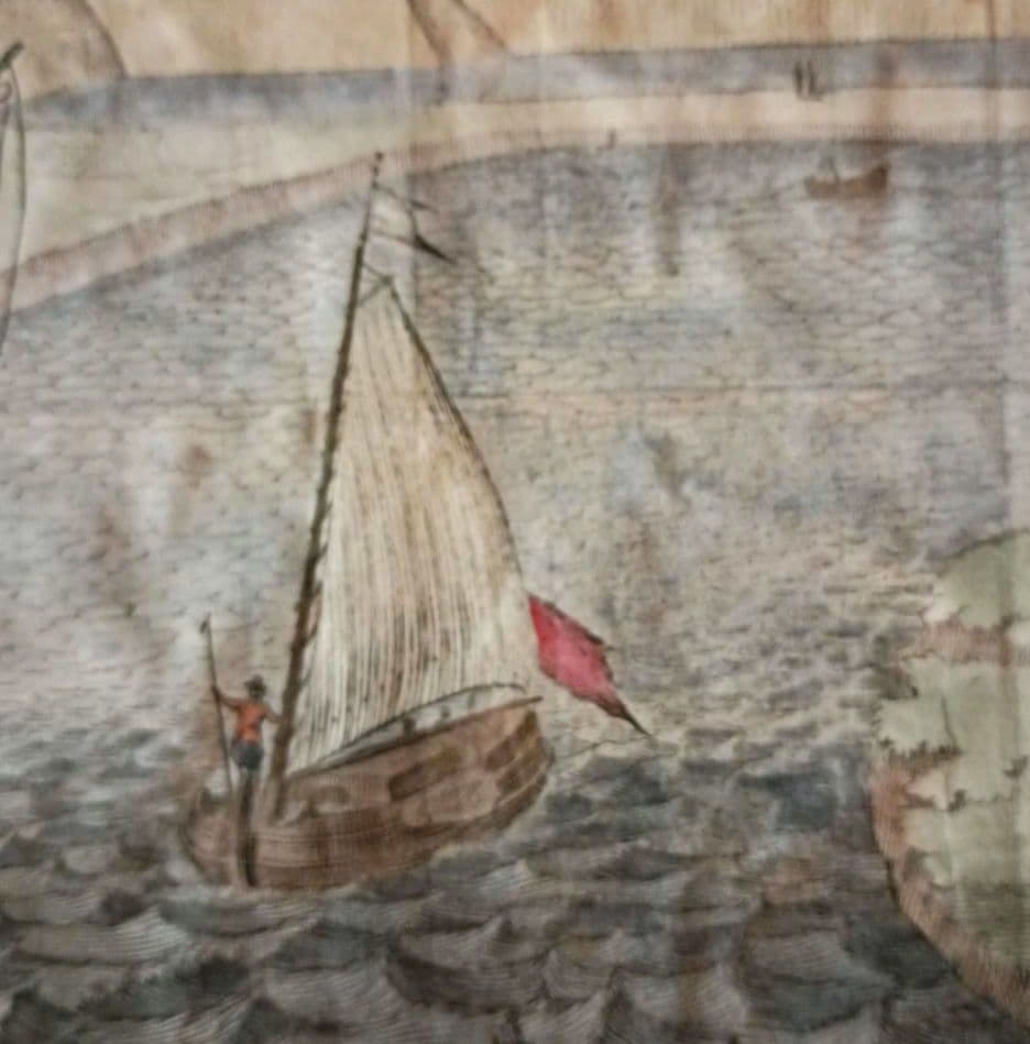 額装品 景観図 17世紀 オランダ ゼーランド州トーレン お値打ち - メルカリ