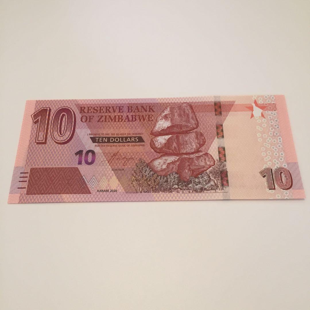 未使用 ジンバブエ 紙幣 4枚セット ジンバブエドル ZIM ハイパーインフレ