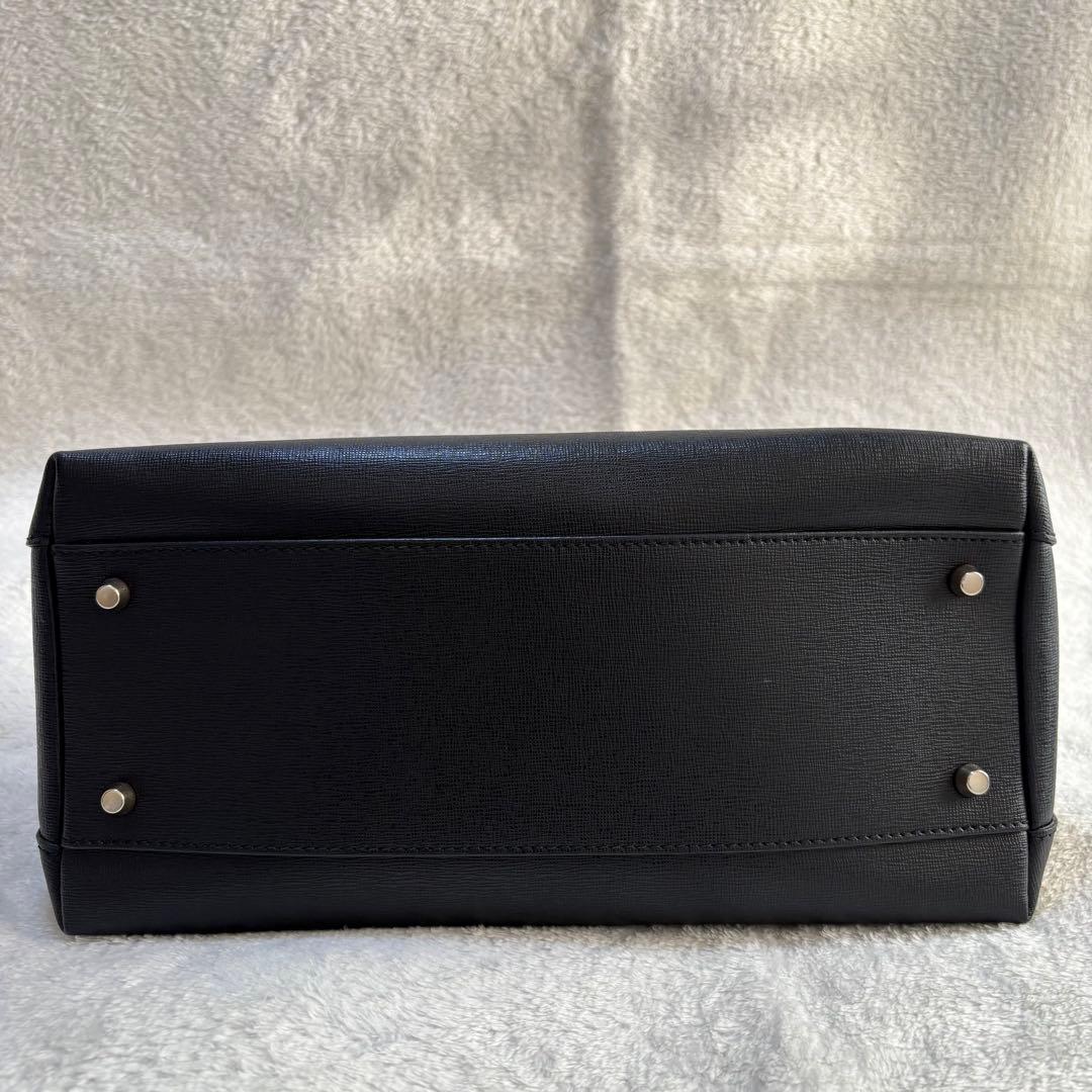 ✨️美品✨️ FURLA フルラ レザー ハンドバッグ 2WAY ブラック 黒