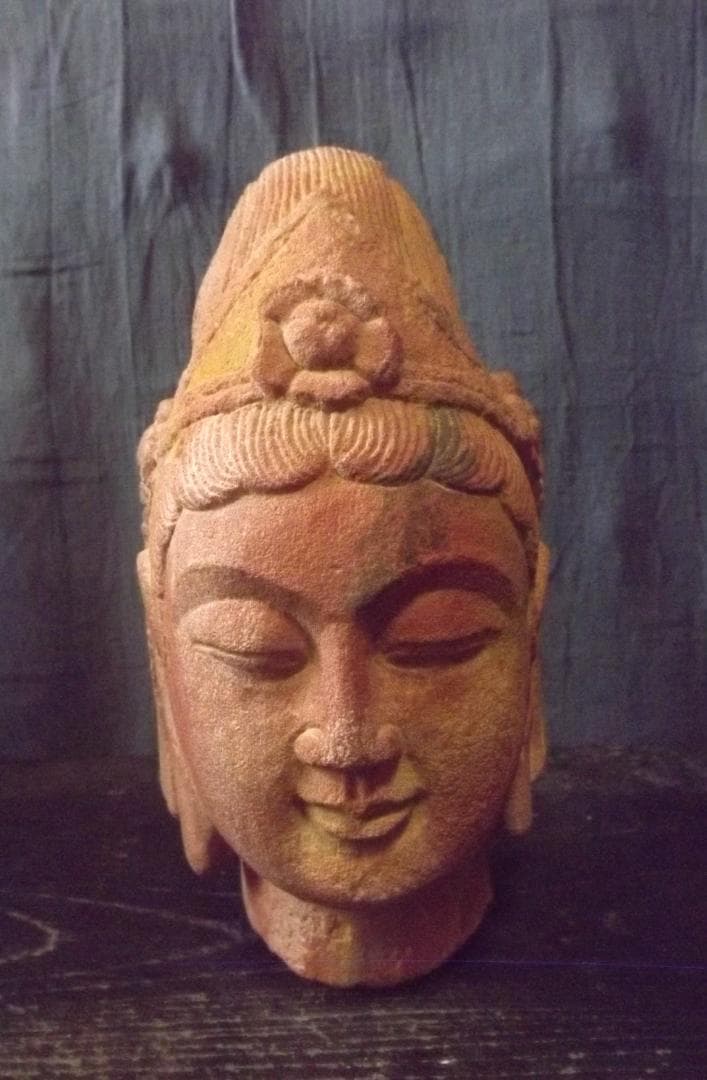 骨董アンティークガンダーラパキスタン仏頭石仏Buddha head