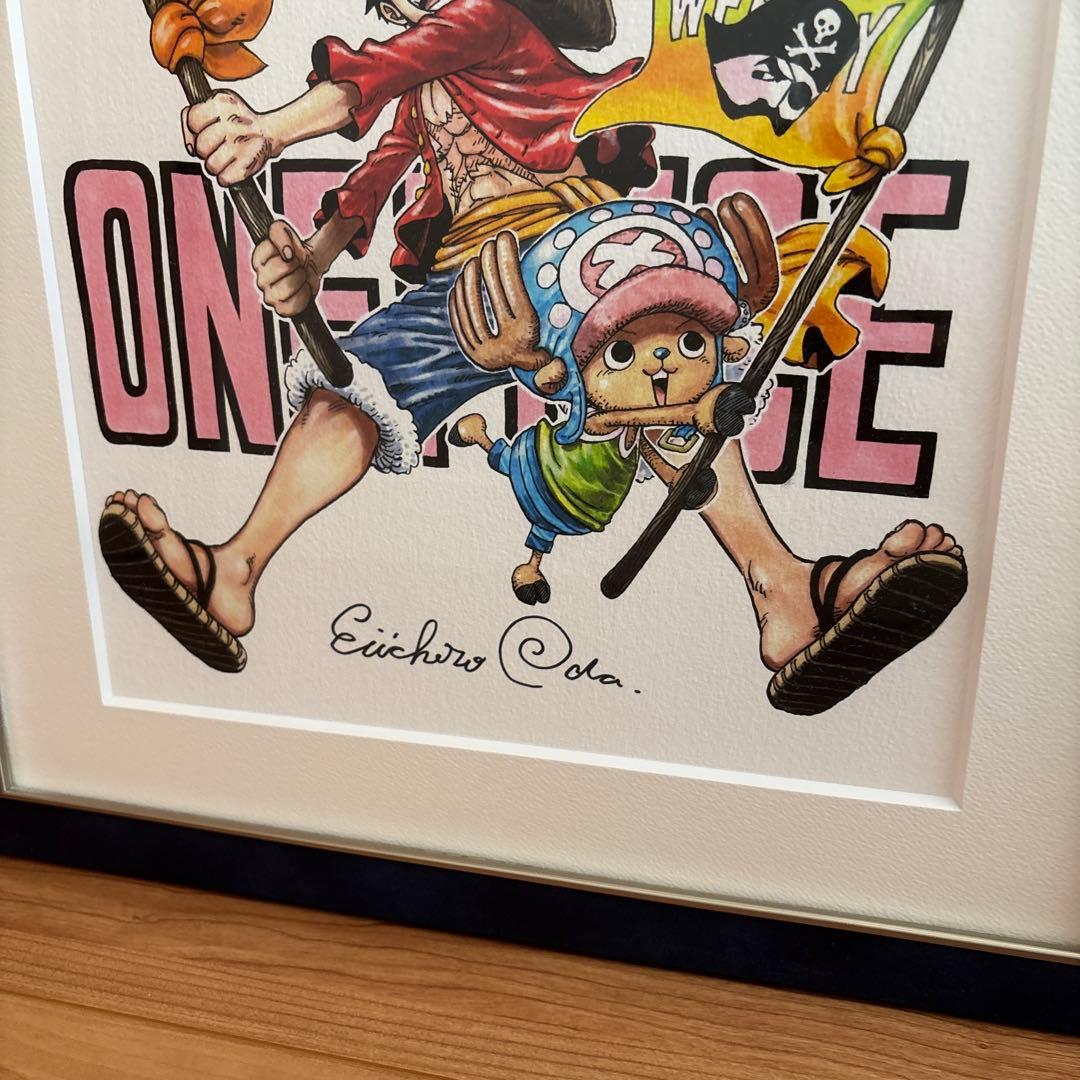 ワンピース 高級複製原画 尾田栄一郎 サイン入り 週刊少年ジャンプ50