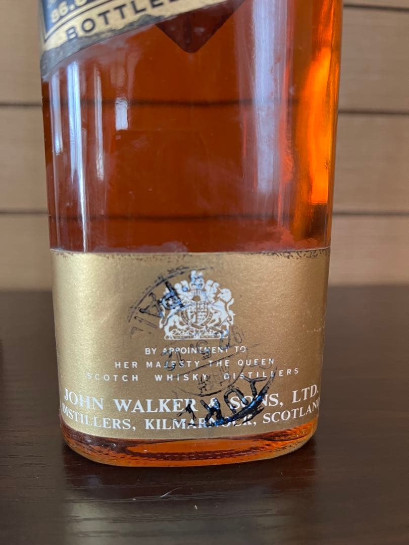 宮田様専用【琉球政府通関済印】1970年初期 ジョニーウォーカー黒