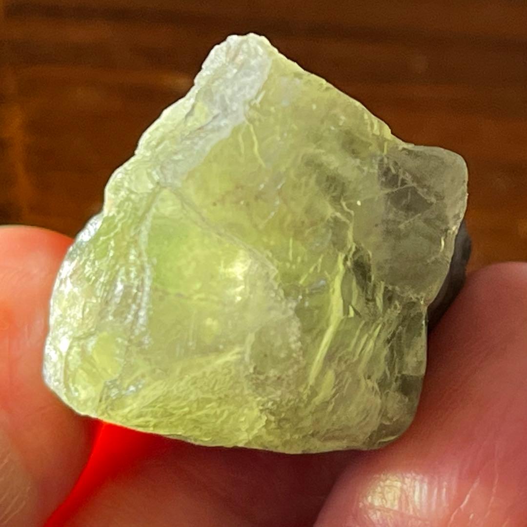 バイカラー 縞模様 フローライト 90.9ct 原石 グリーン グレー 一点物