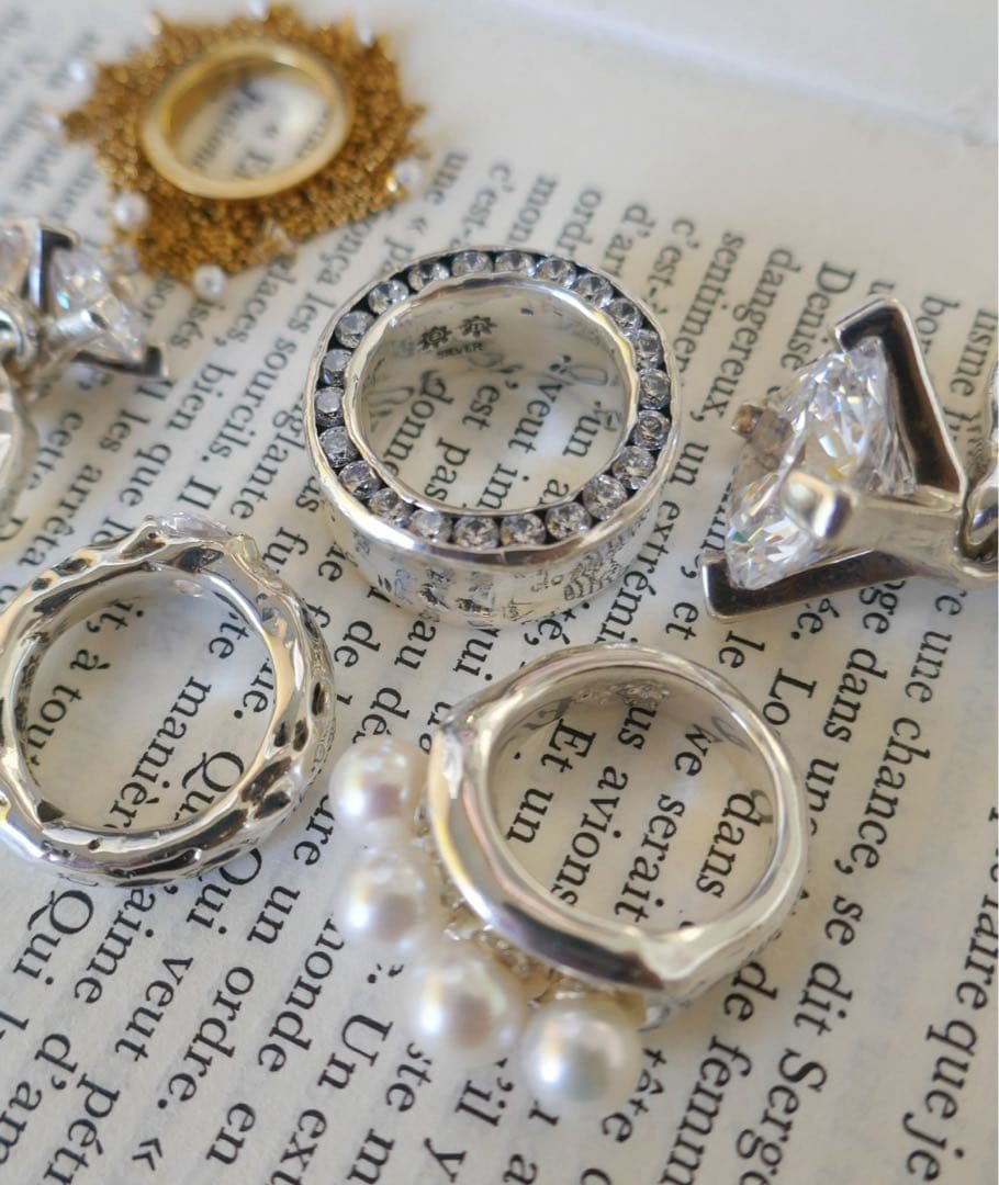 e.m. ジルコニア リング 指輪 silver925 シルバー925