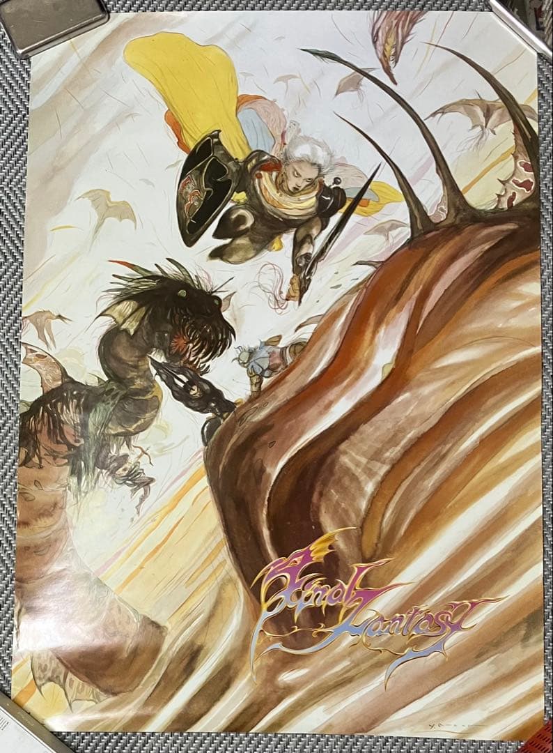FINAL FANTASY ポスター 天野喜孝 FF1 ファイナルファンタジー - メルカリ