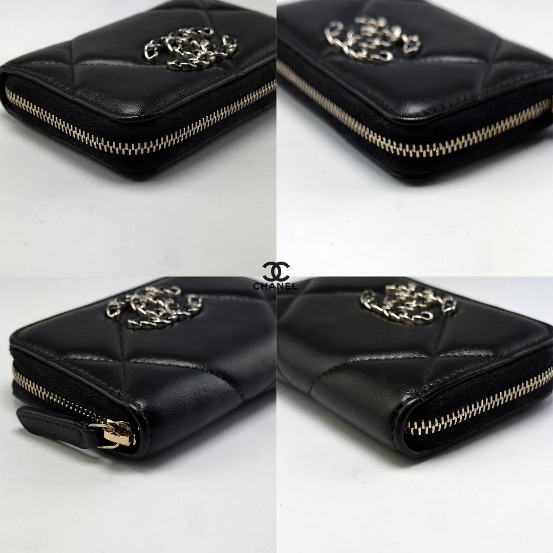 正規品　シャネル19 ディズヌフ　シルバー金具　ケース　小銭入れ　財布