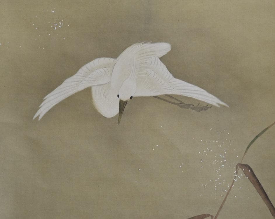 コロナ制圧祈願還元キャンペーン・高級絹本軸 酒井抱一筆