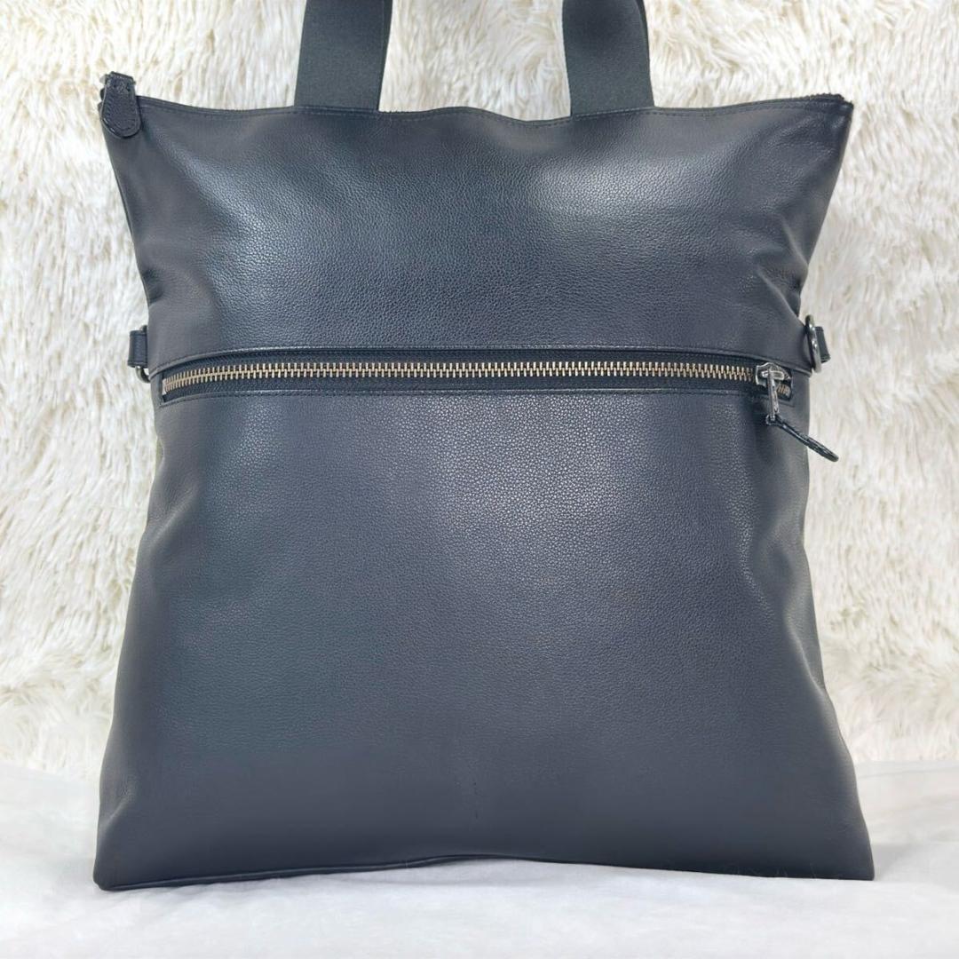 極美品】コーチ フォールドオーバー ビジネスバック 2way レザー A4可
