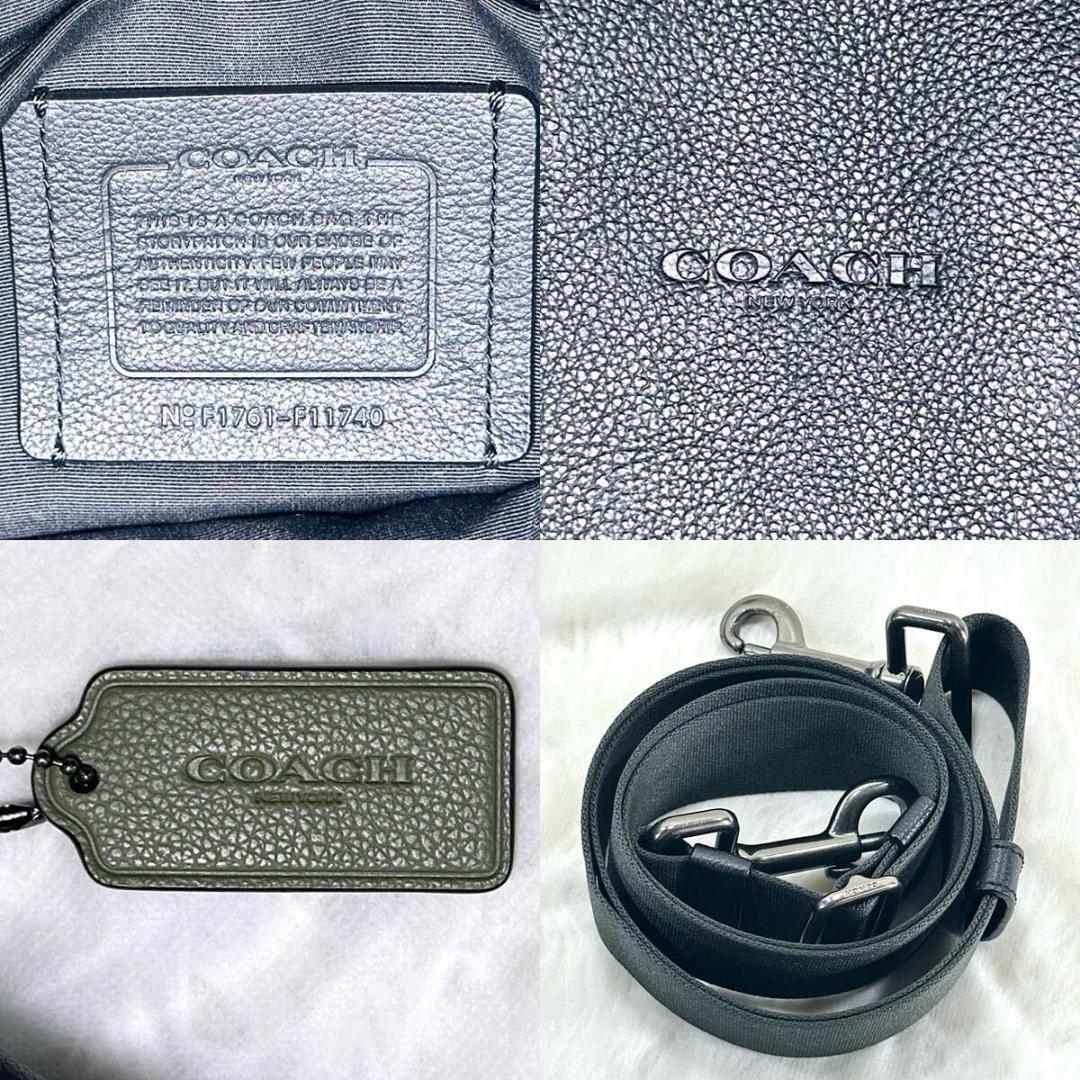 極美品】コーチ フォールドオーバー ビジネスバック 2way レザー A4可