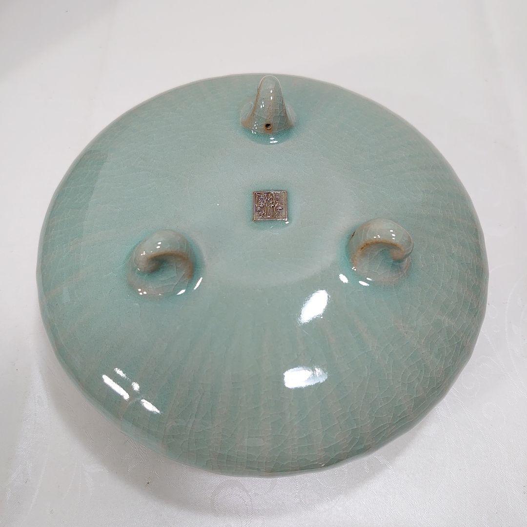 龍泉青磁 徐朝興 香炉 龍泉朝興青瓷苑 中国人間国宝 - メルカリ