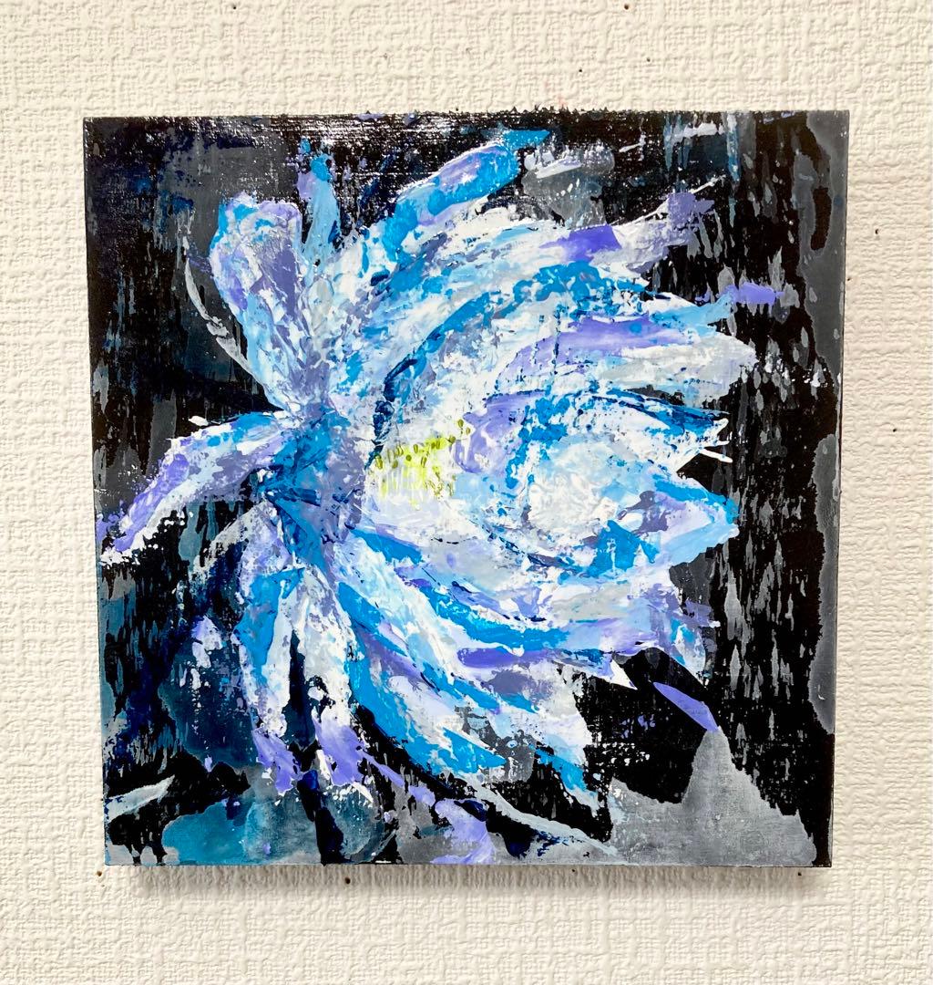 点描 抽象画 手書き肉筆