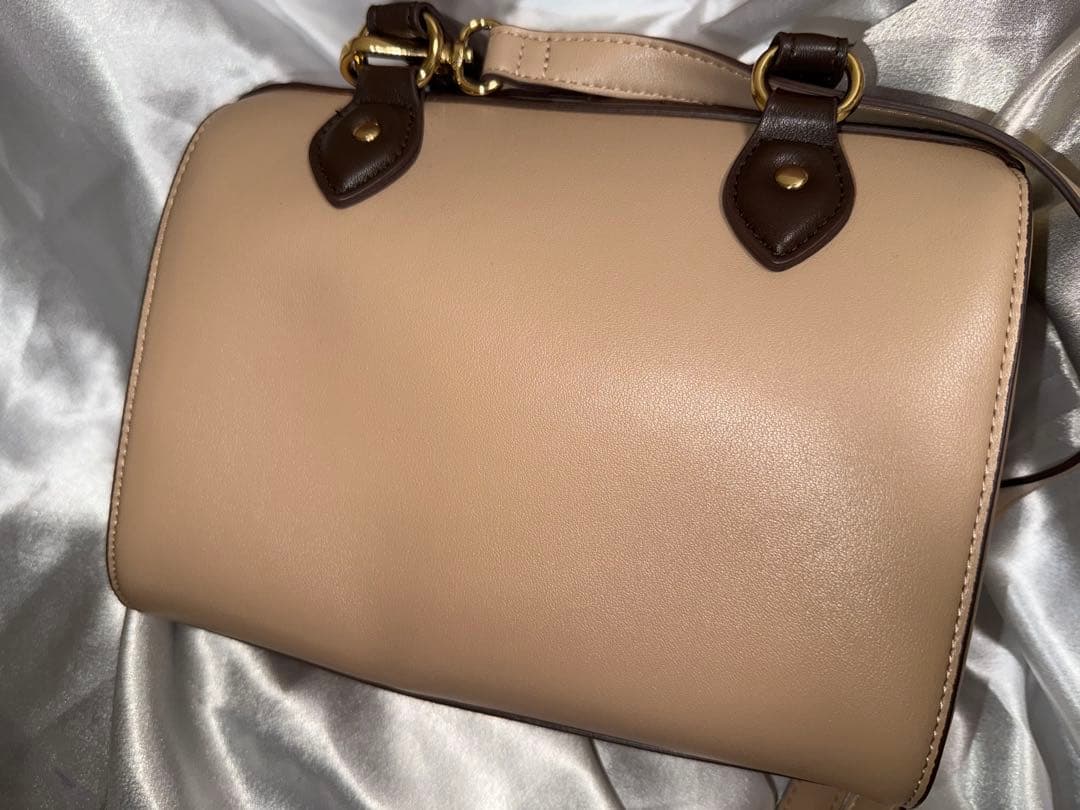 【新品】マリークワント　2WAY ミニボストン　ショルダーバッグ　ブラウン