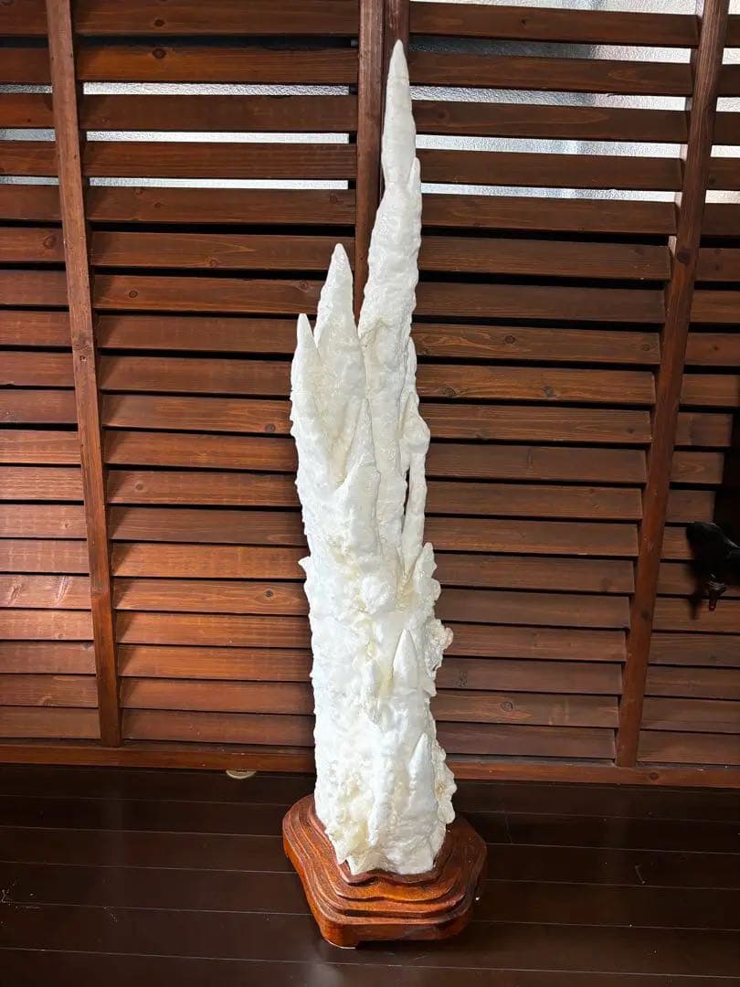 【価格相談お受けします】超貴重 中国産 鍾乳石 103cm
