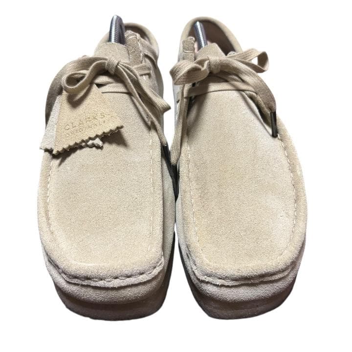箱あり CLARKS ORIGINALS クラークス ワラビー ベージュモカシン