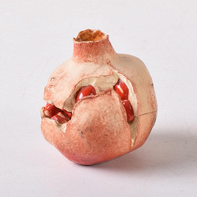 茶道具　畦地粒俵作　乾漆　柘榴香合　共箱　V　7596