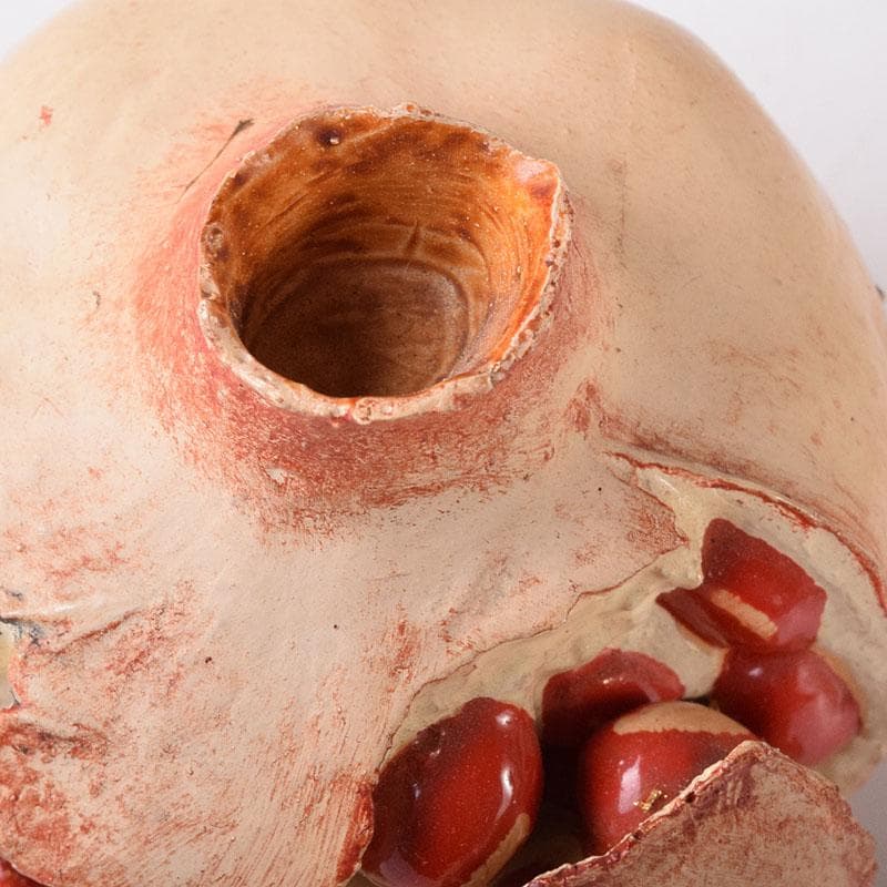 茶道具　畦地粒俵作　乾漆　柘榴香合　共箱　V　7596