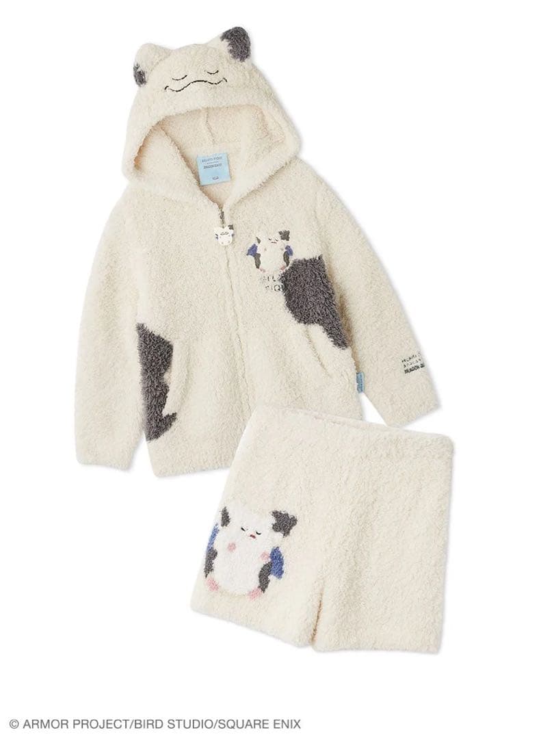 ジェラートピケ　ドラゴンクエスト　モーモンパーカ＆ハーフパンツセット