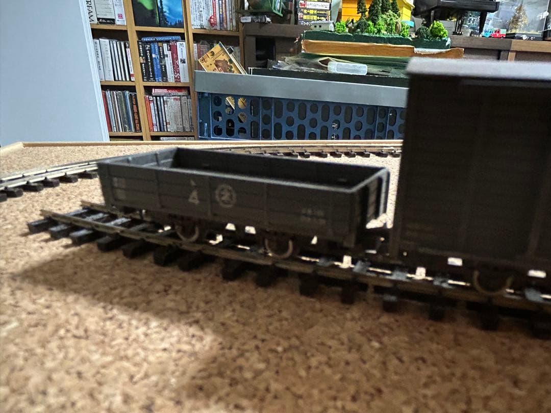 メーカー不明 ディーゼル機関車+貨車2両セット