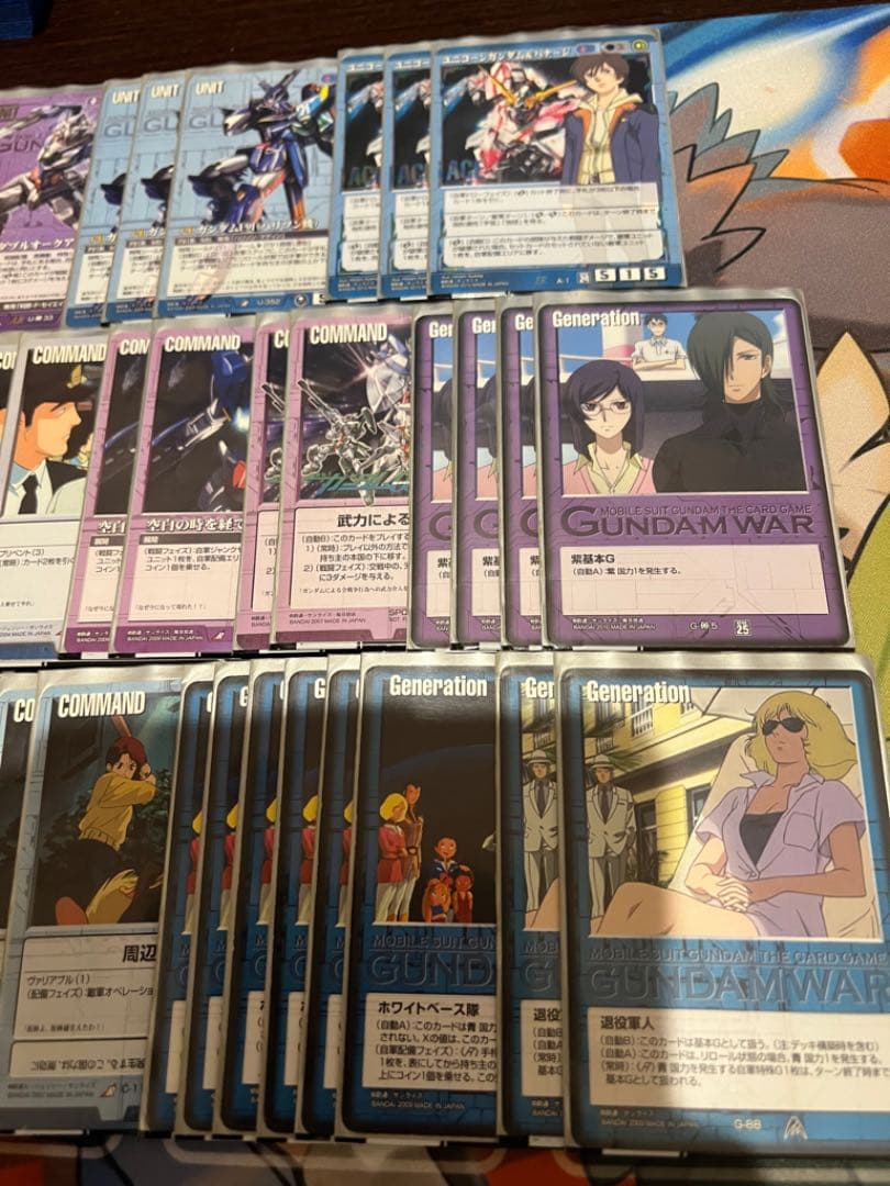 ガンダムウォー 青紫 ダブルオーライザー デッキ - メルカリ