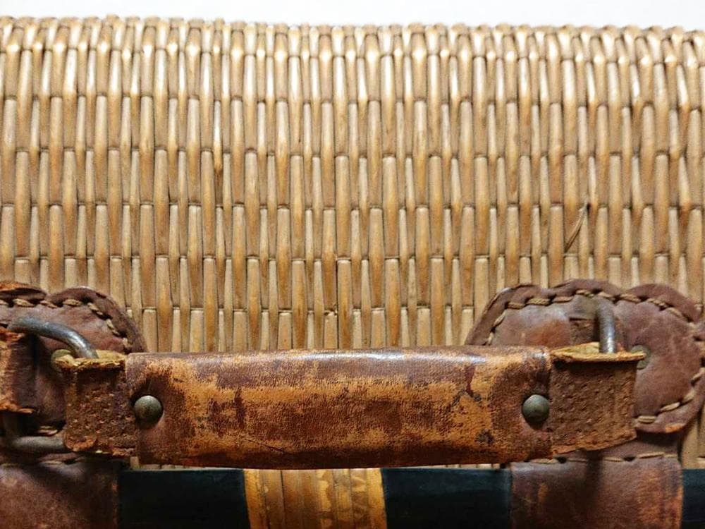 珍】 ☆ 柳編み トランクケース ☆ 籠 カゴ 収納かご バスケット 古民具