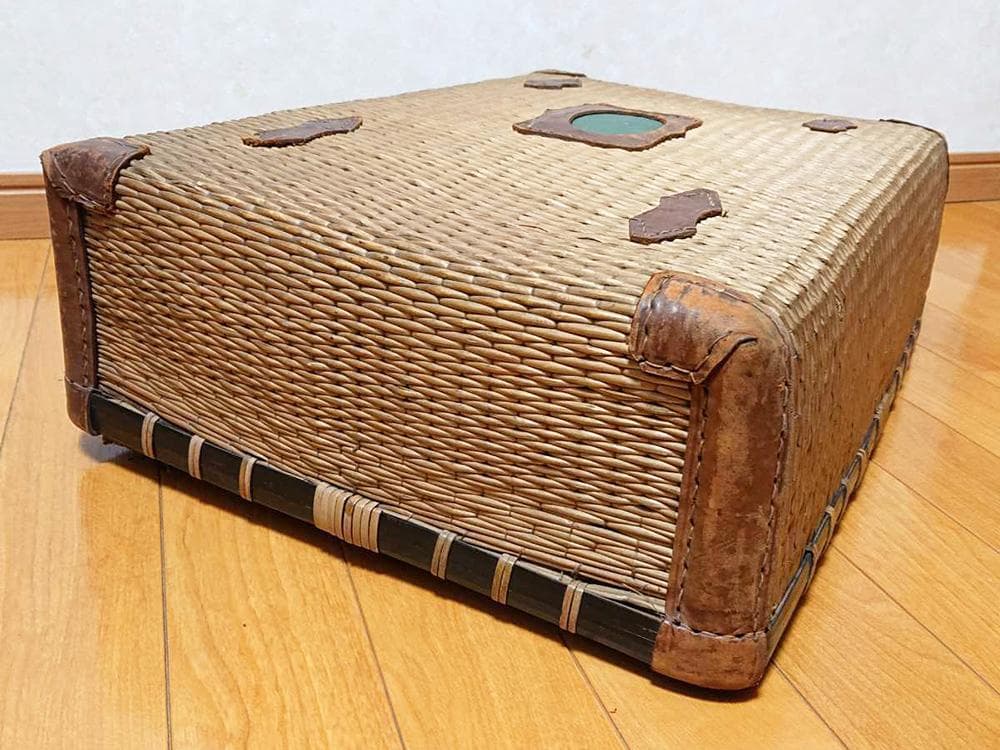 珍】 ☆ 柳編み トランクケース ☆ 籠 カゴ 収納かご バスケット 古民具