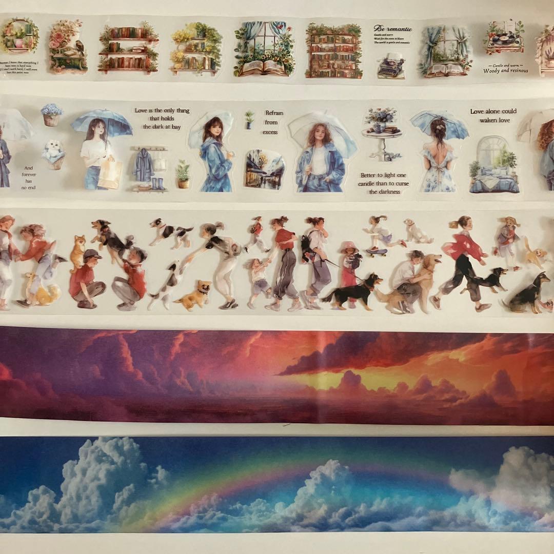 マスキングテープ 海外マステ 人物 自然PETテープ シール など - メルカリ