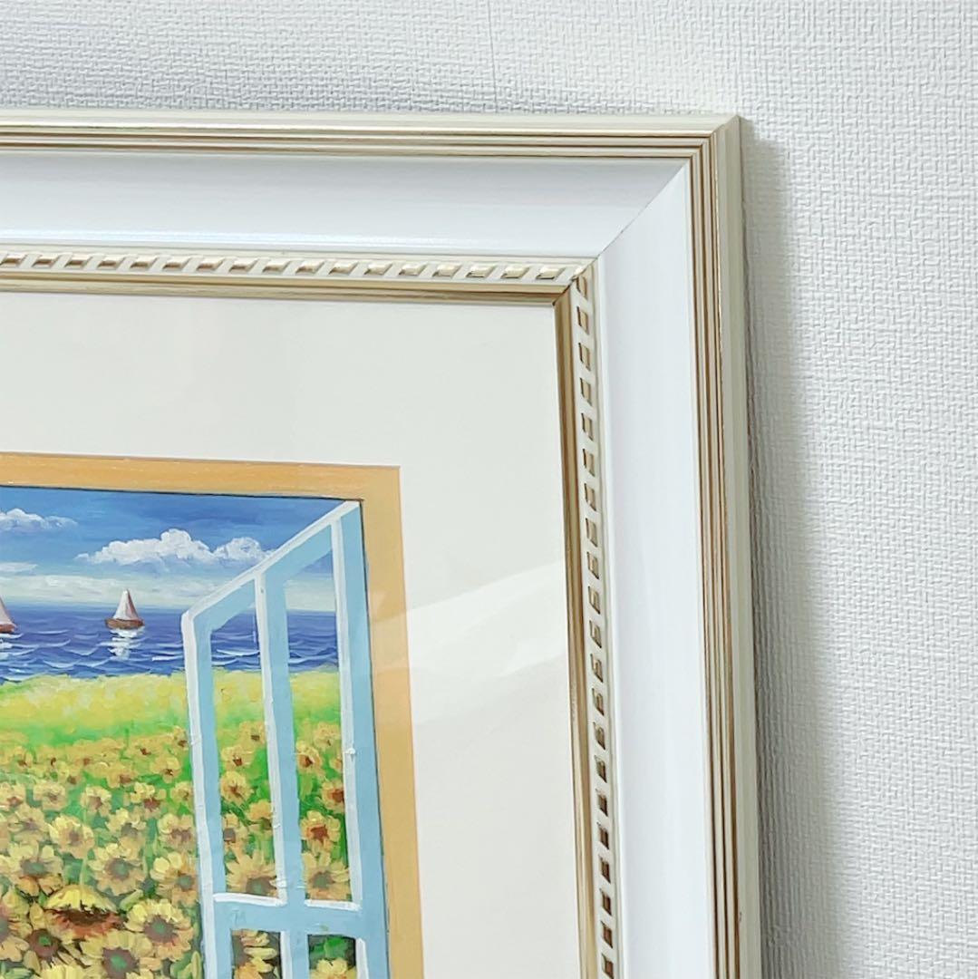 K.Yamada 肉筆絵画 ひまわり