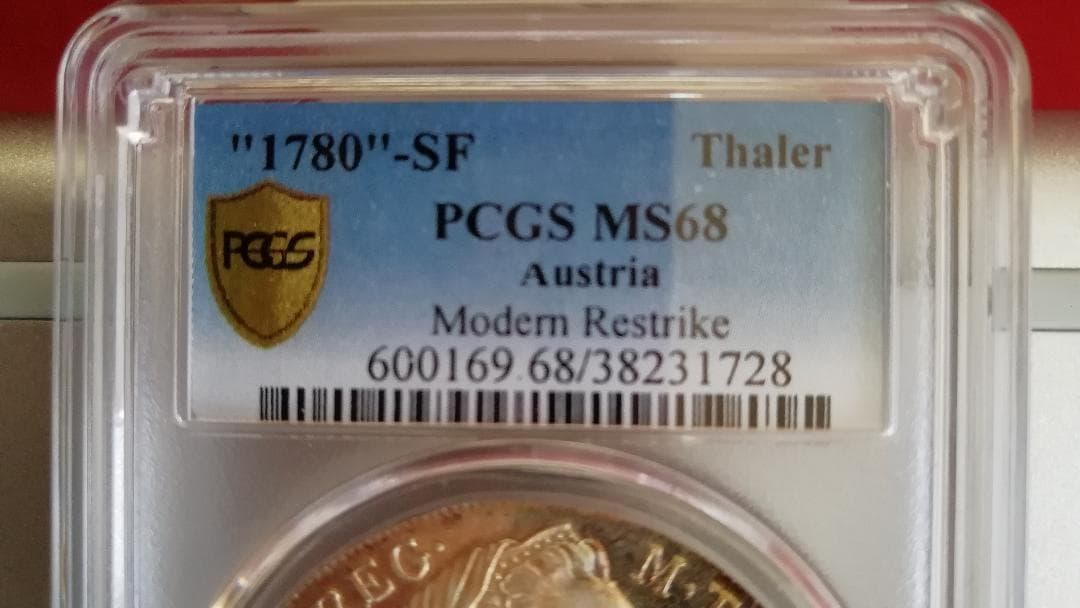 1780年 オーストリア PCGS 銀貨 マリアテレジア アンティーク コイン