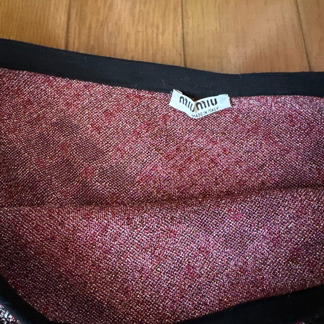 d*9様 Miu Miu チェック柄スカート