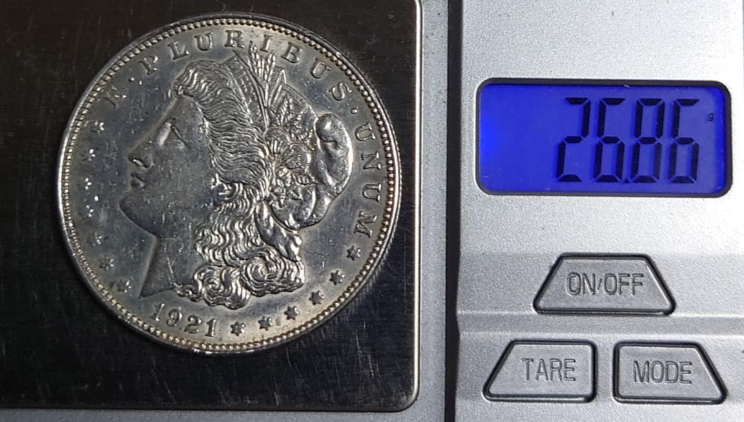 ま*る様 モーガンダラー銀貨　1921年