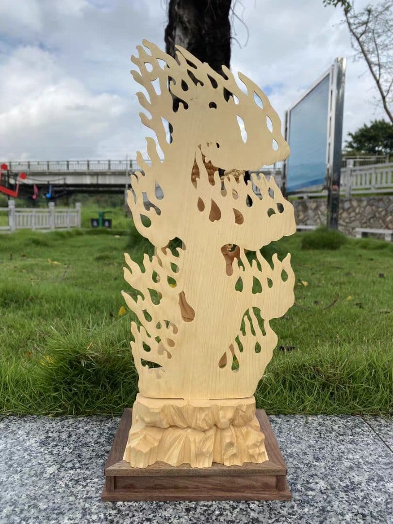 修縁堂】仏像立像 一刀彫り 仏師彫り 手作り 木彫り細密彫刻 不動明王像