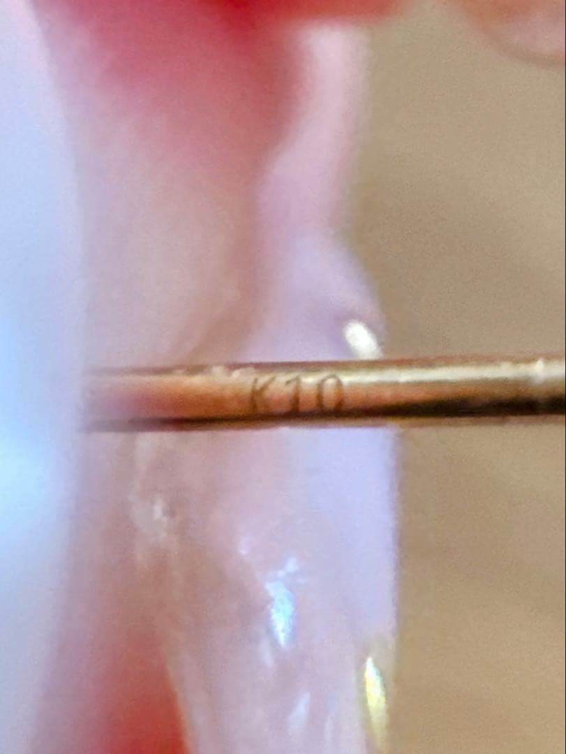 jasmin 一粒ダイヤモンドピアス k10