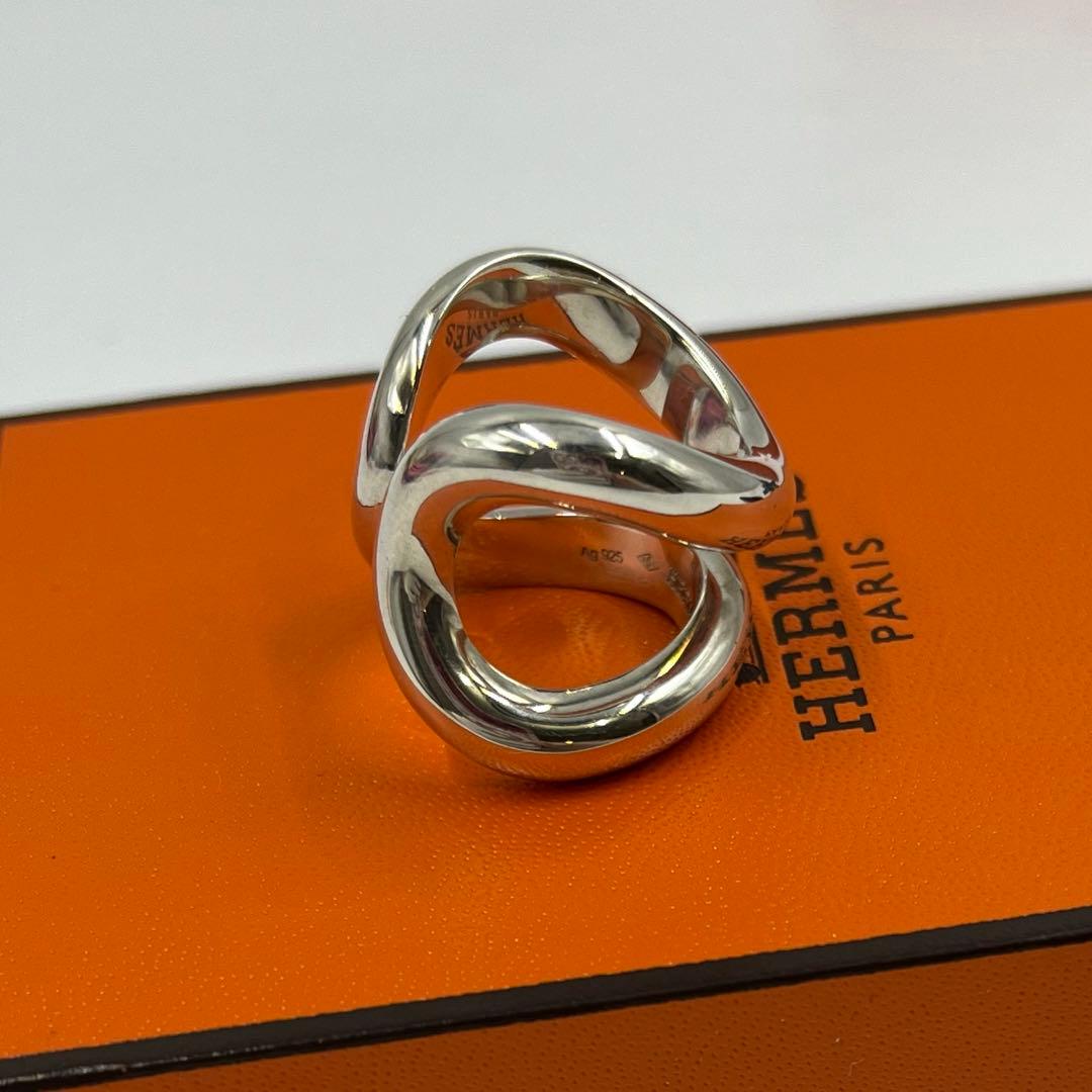新品正規品　HERMES リマ リング #48 シルバー エルメス　人気モデル