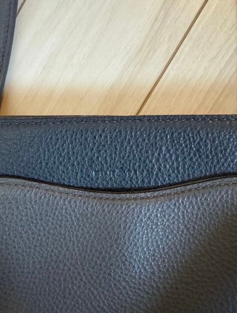 Fujitaka カルクレザー トートバッグ　A4 ビジネス　グレー