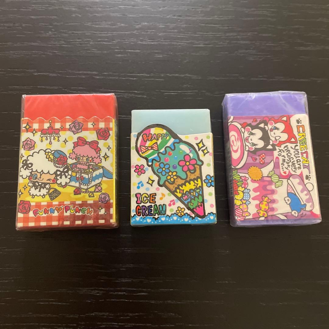 平成レトロOLYMPIA 消しゴム 3個セット当時もの - メルカリ