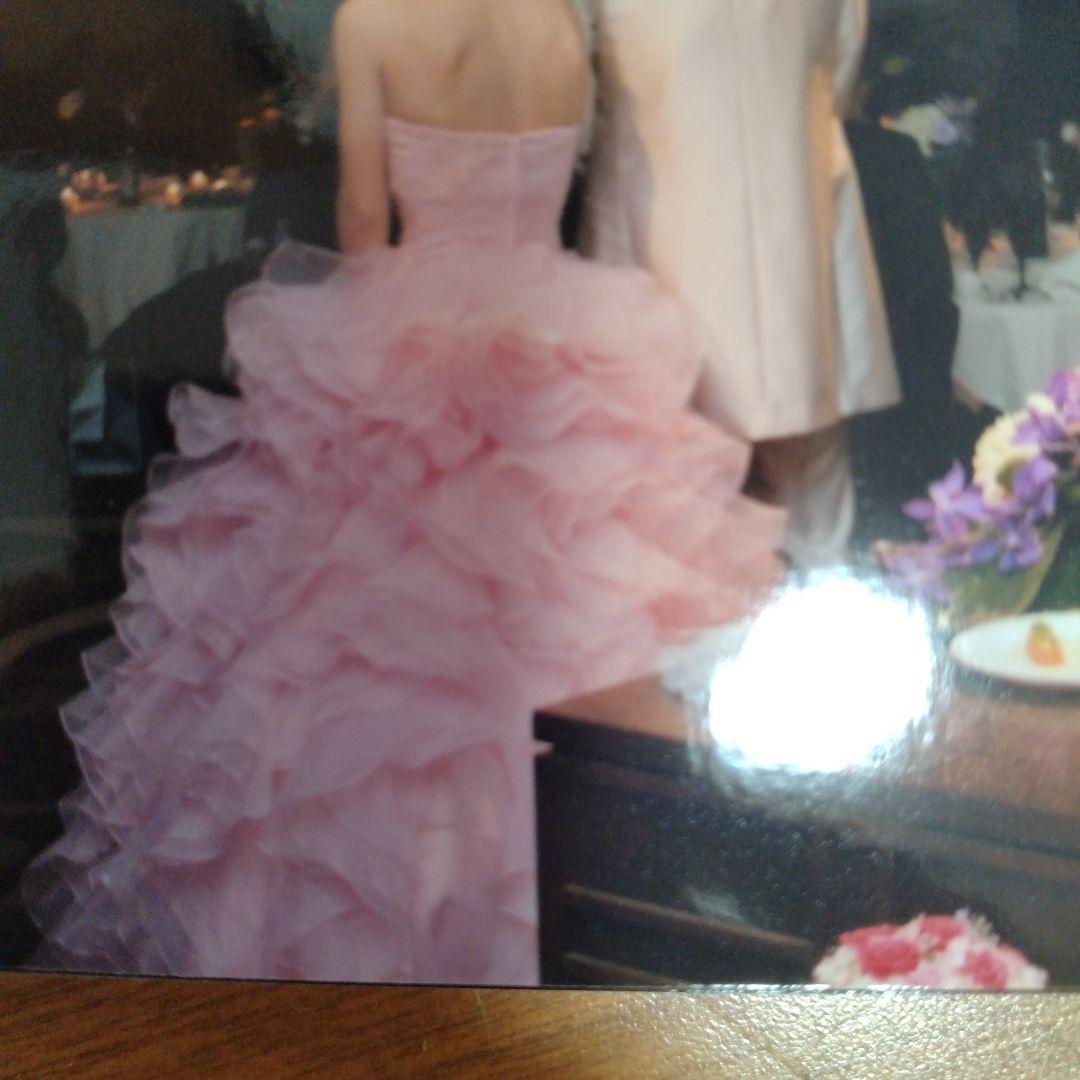 ウェディングドレス　カラードレス　ピンク　プリンセス