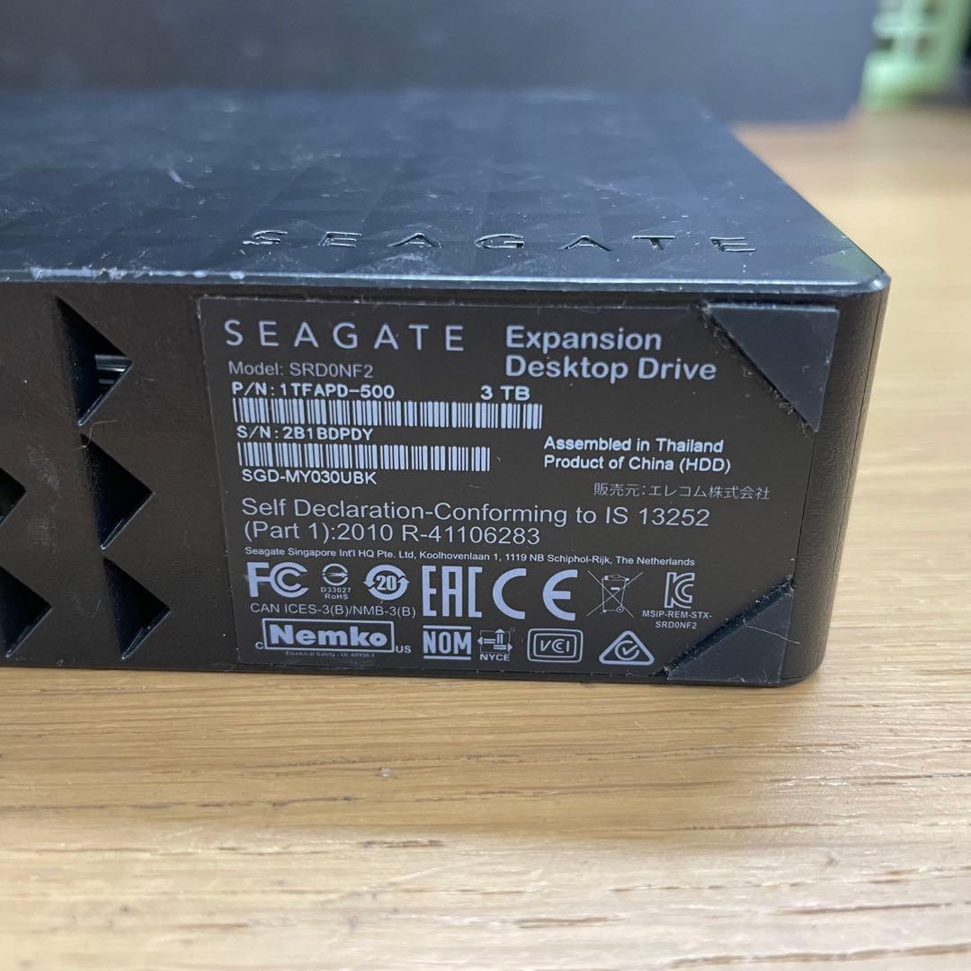 Seagate 外付けHDD 3TB SRD0NF2 シーゲート RE3819 Seagate シーゲート
