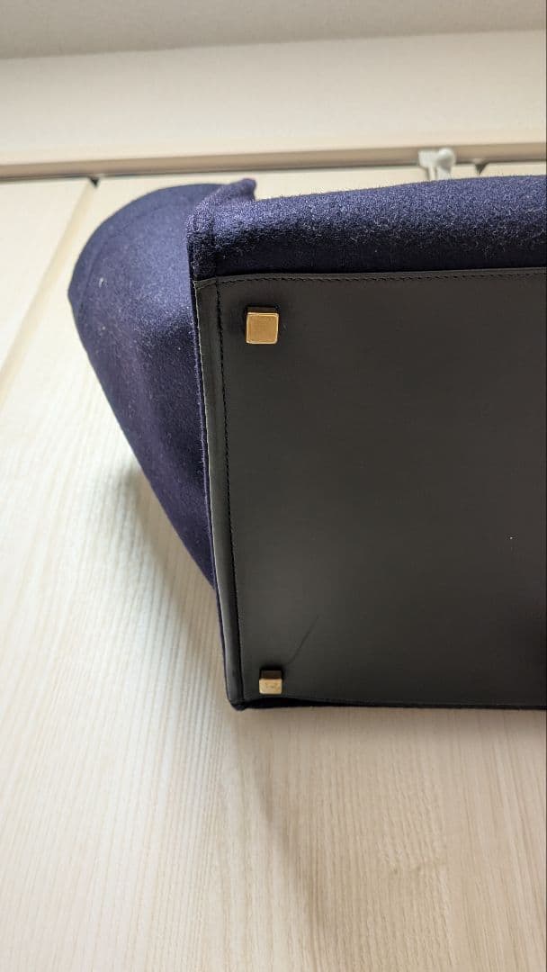 お値下げ　CELINE　セリーヌ　バック　ラゲージ　ファントム　ネイビー