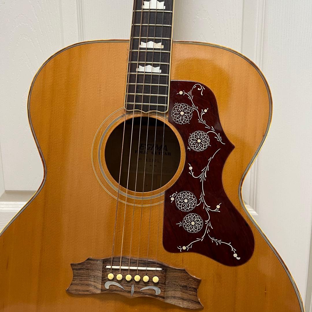 70s EGIMA folk real guitar ギター ハミングバード - メルカリ