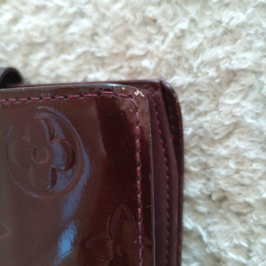 Louis Vuitton ヴェルニ ワインレッド がま口