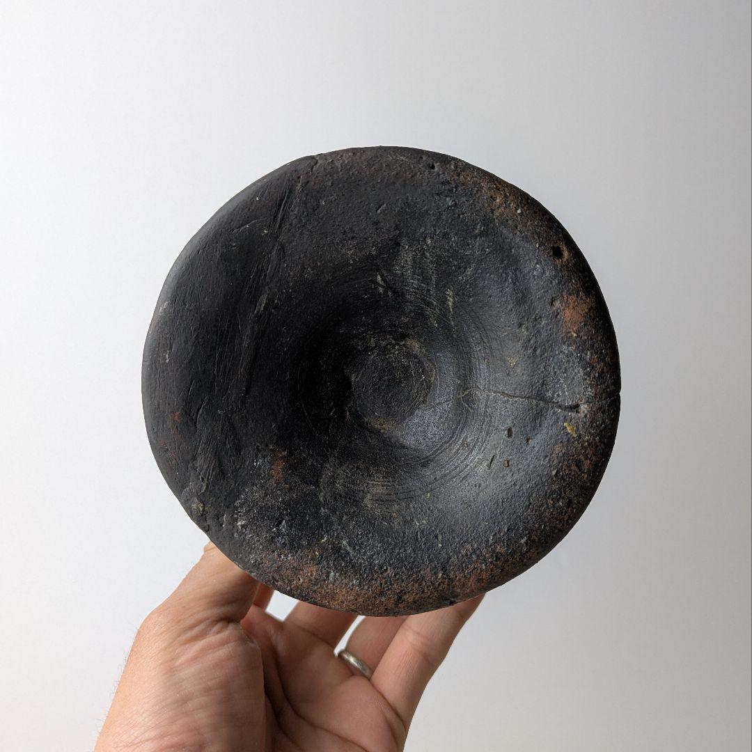 御陵碗 高杯 台付碗 黒色陶器 土師器 奈良時代 平安時代 骨董 古