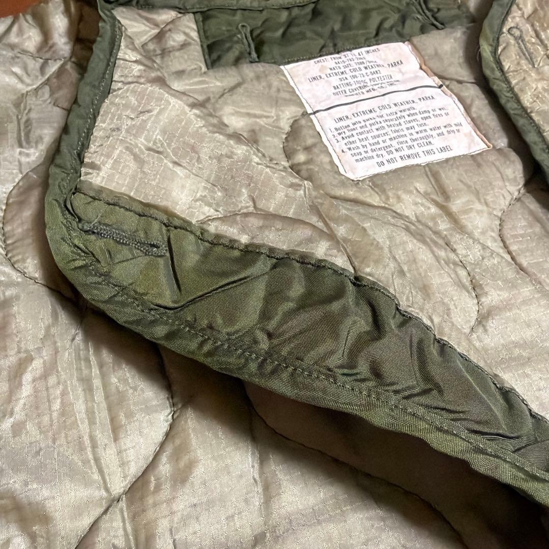 実物】米軍M-65 モッズコート用ライナーUSED 極寒用パーカライナー