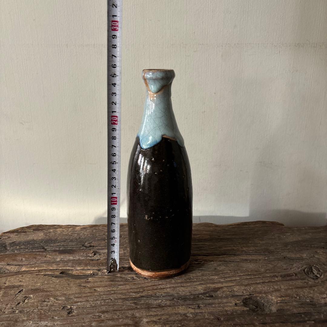 時代 織部 唐津 徳利 江戸時代 花入 アンティーク 古美術 骨董 検:李朝