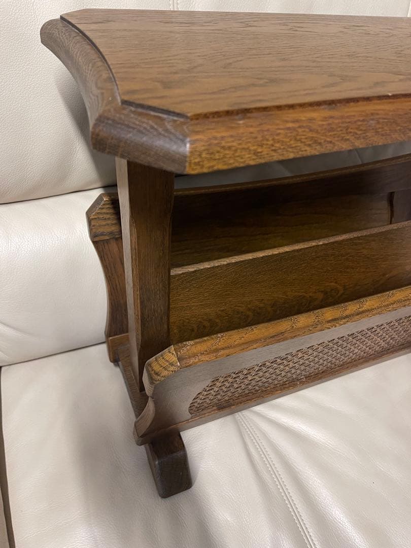 木製二段マガジンラック