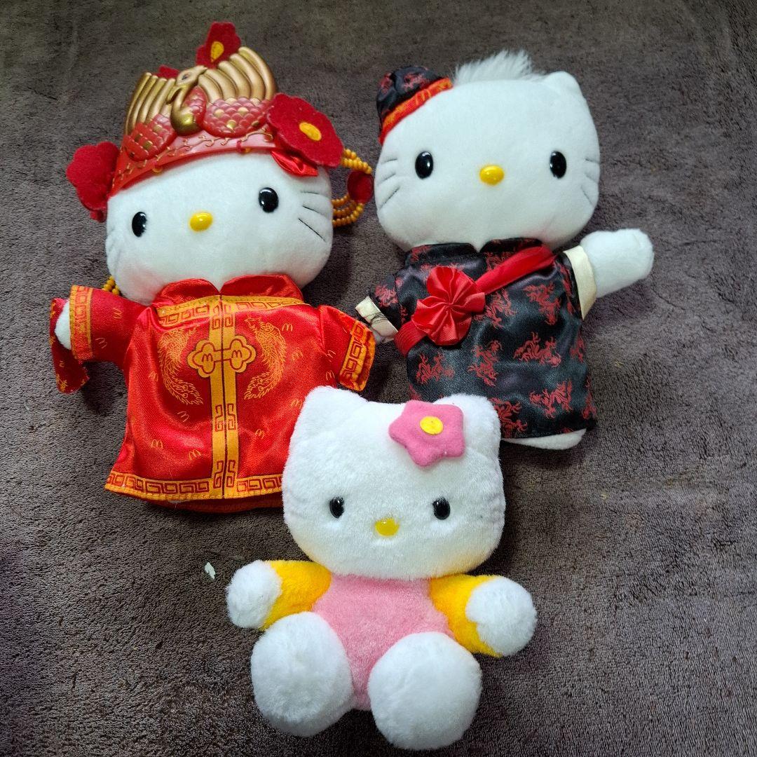平成レトロハローキティ ぬいぐるみ8点セット