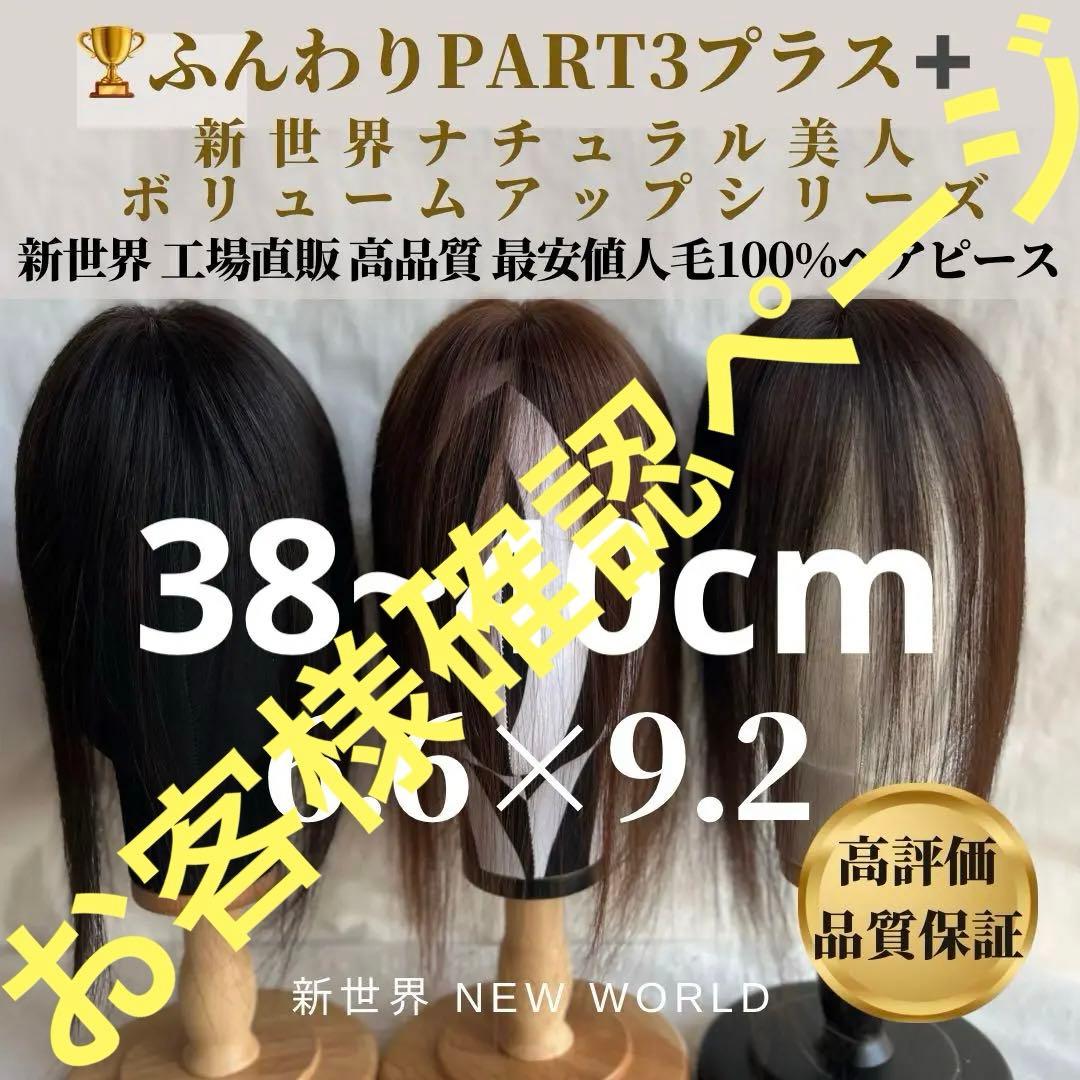 真2024新世界 レミー100%ウィッグ ヘアピース シルクスキン 部分ウィッグ