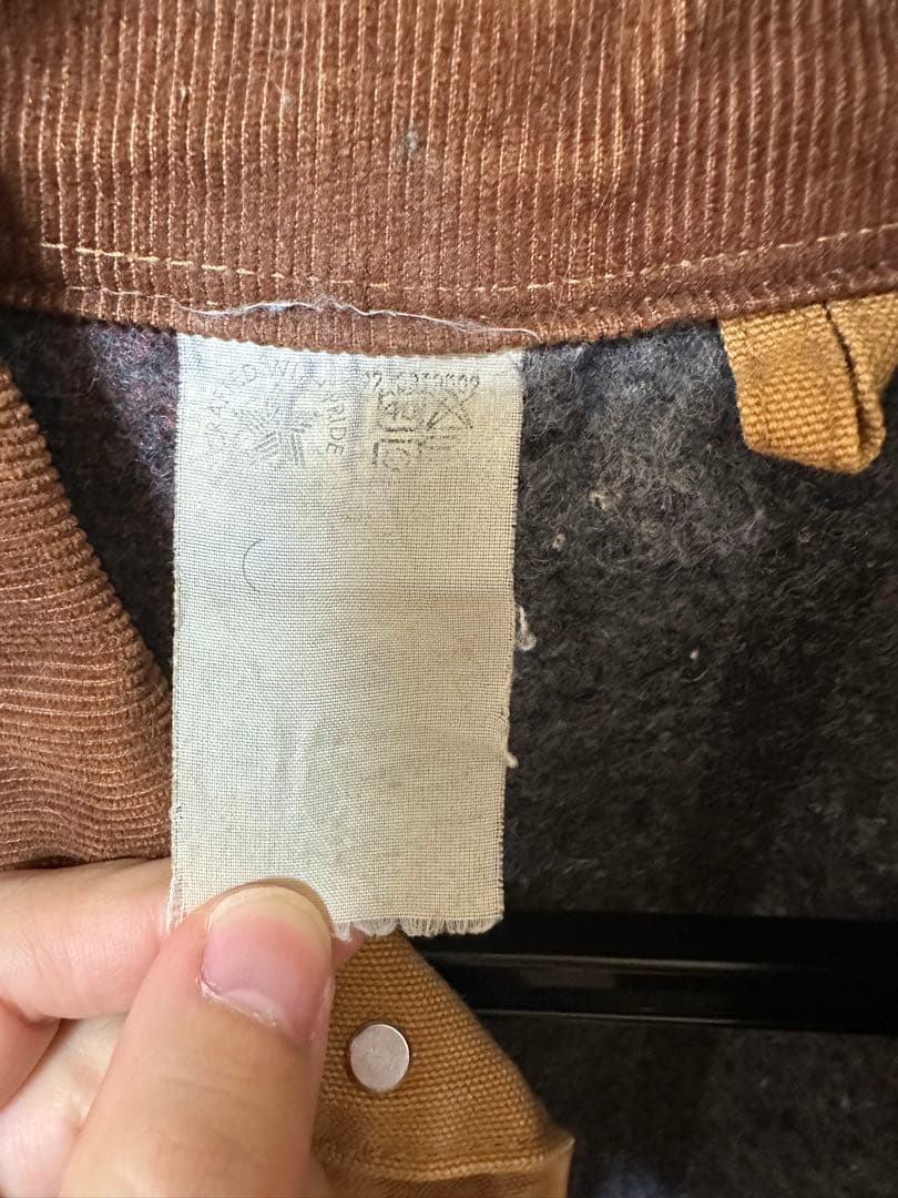 ぷ*ん様 Carhartt ミシガンチョアコート/ 襟コーデュロイ/裏地ブランケ