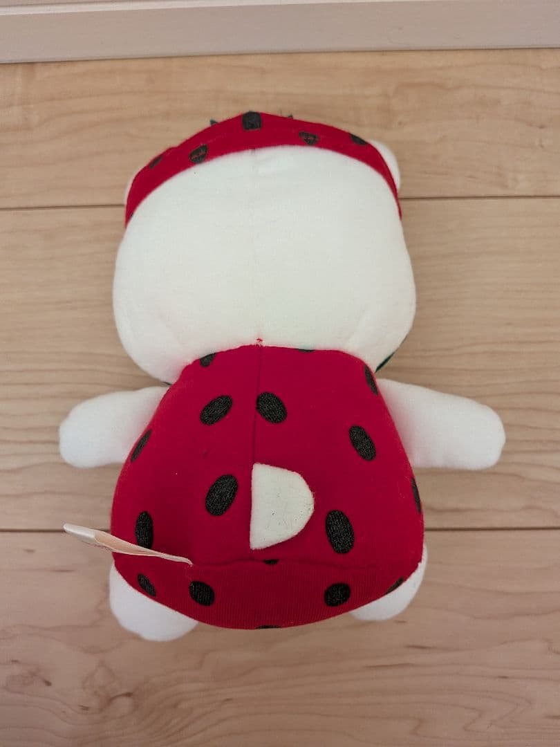 希少／いちご柄 ハローキティ／ ぬいぐるみ状態良